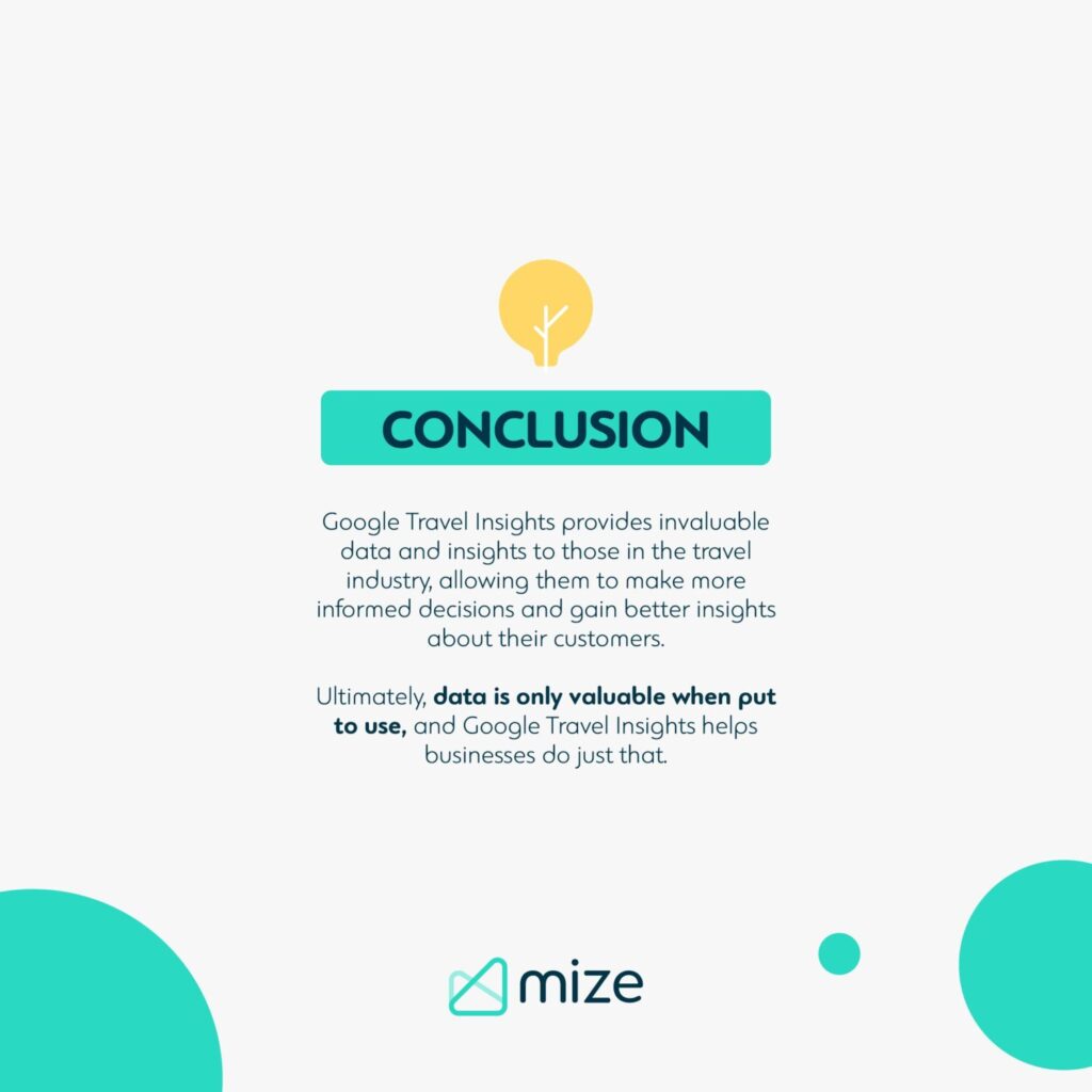 Google Travel Insights: Conclusion